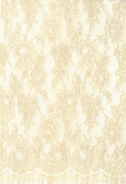 FRENCH CORDED LACE (140cm) - BEIGE/OYSTER